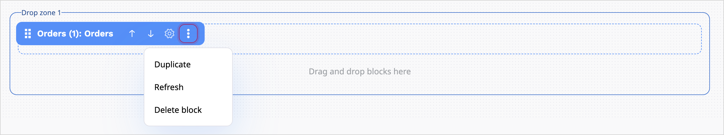 Block settings Block settings