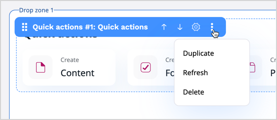 Dashboard block settings Dashboard block settings